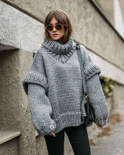 Turtleneck Sweater Pullover Long Sleeve Sweater 1820