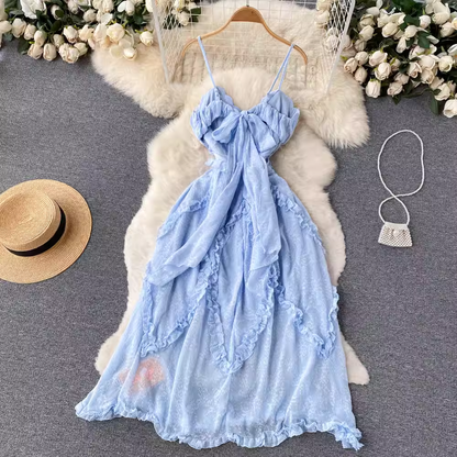 Summer Sweetheart Fairy Dress Elegant Suspender Dress 1259
