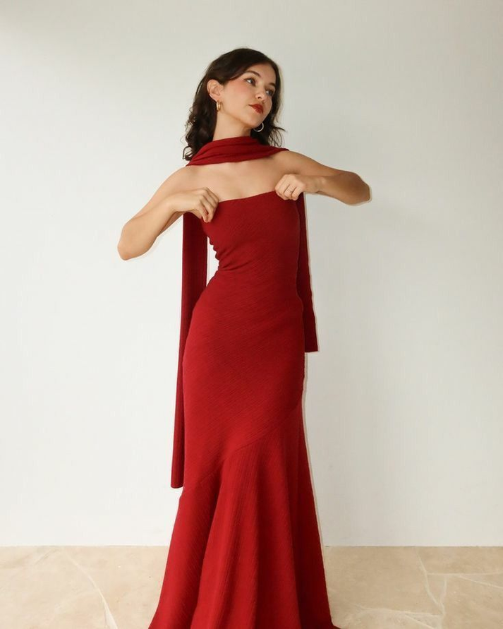 Light Pink Tassel Long Prom Dress A Line Formal Dress Evening Dress 124